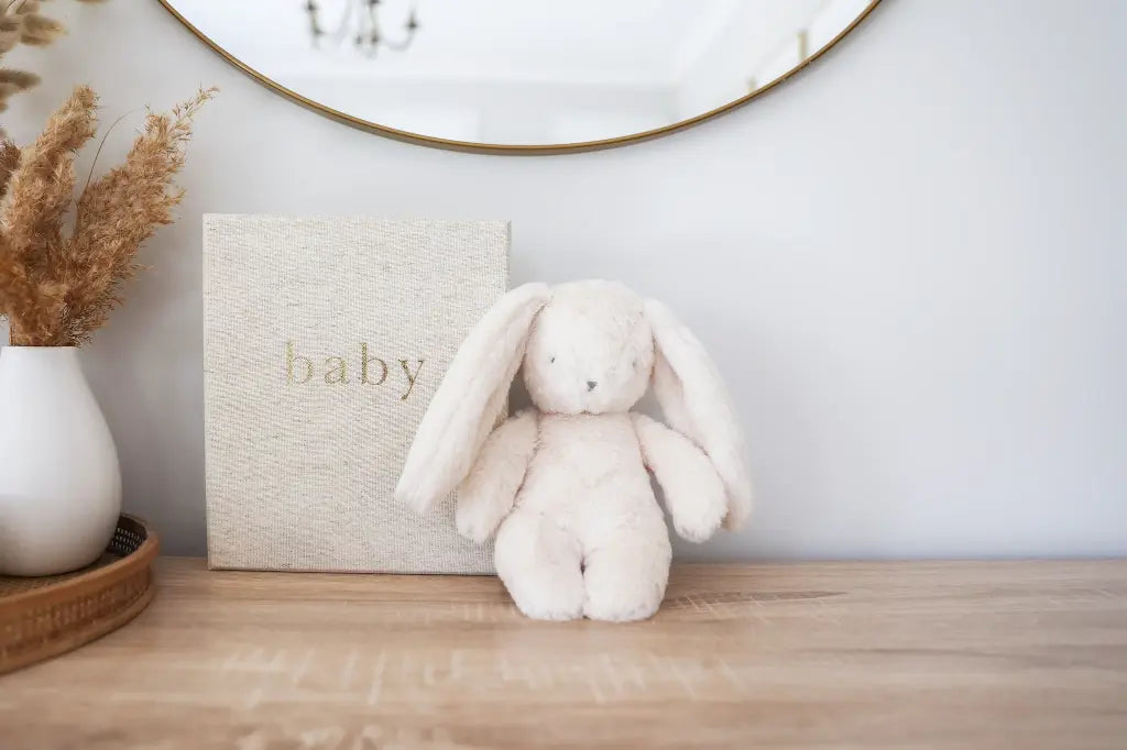 Darcey Plush Baby Bunny - Ivory