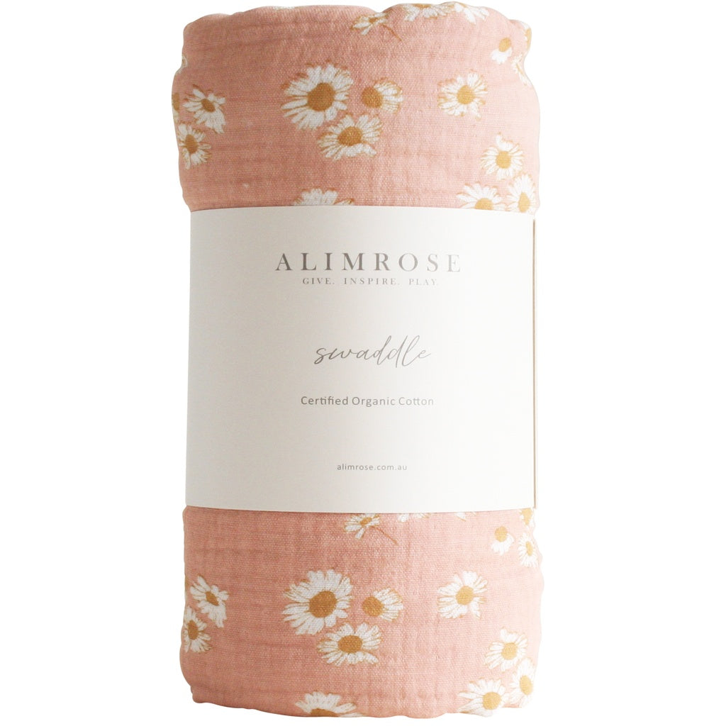 Muslin Daisy Swaddle