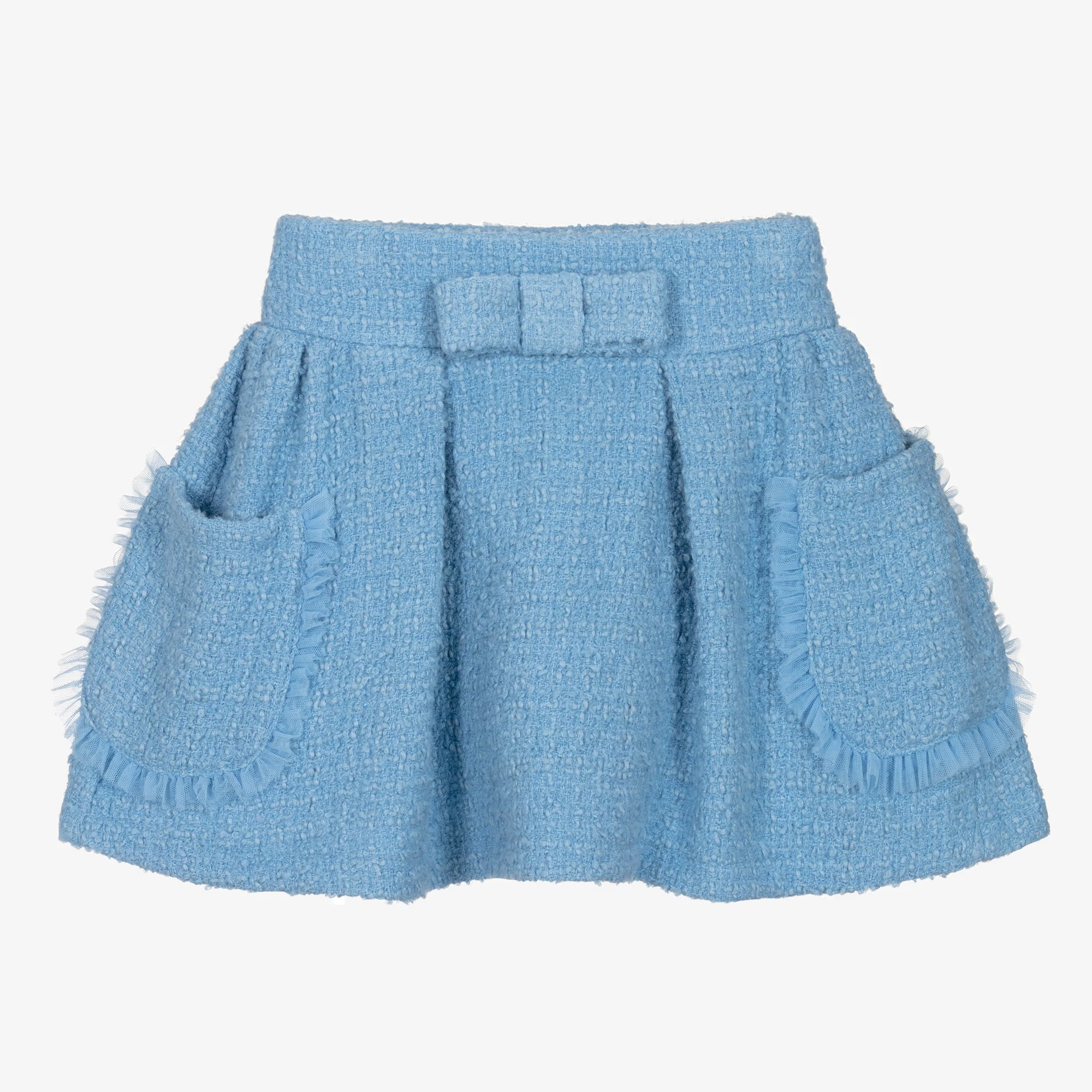 Blue Tweed Skirt