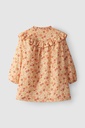 Floral micro-corduroy dress
