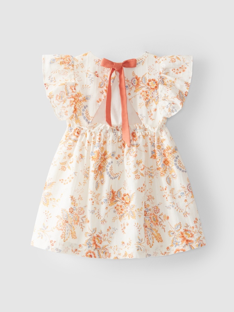 Orange Floral Dress