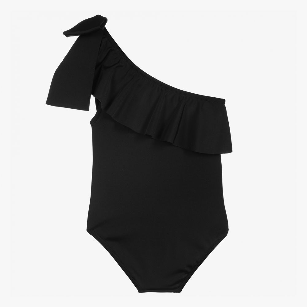 Black One Shoulder Swimsuit