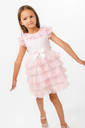 Tiered Lace Frill Dress with Headband