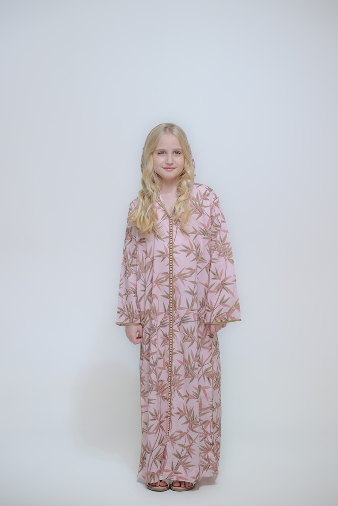 Pink Bamboo Kaftan 