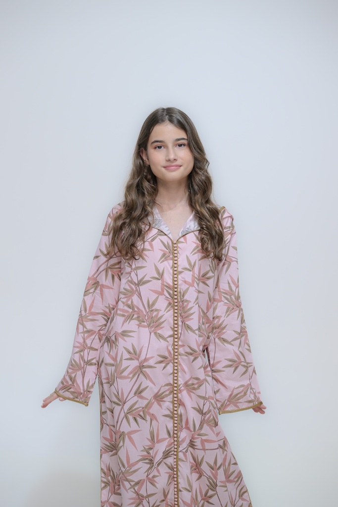 Pink Bamboo Kaftan 