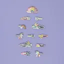 Sparkle Bow Mini Clic Clacs 