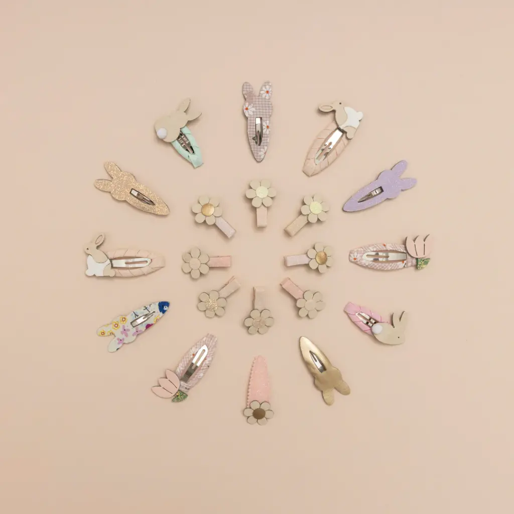 Bunny and Flower Clic Clacs 