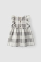 Plaid Dress with Ruffles