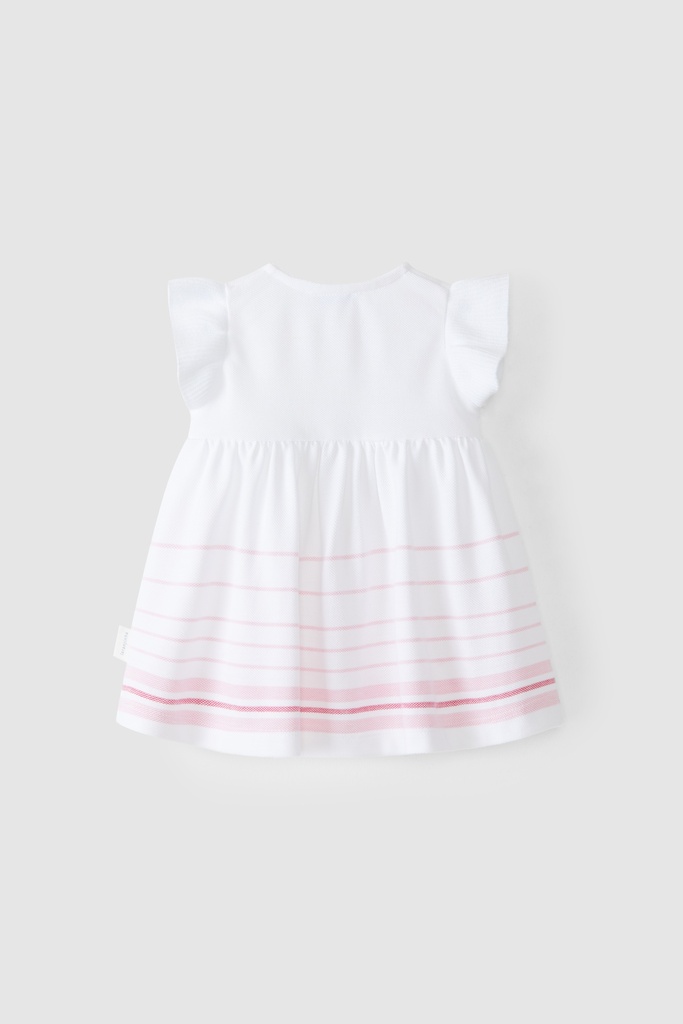 Striped Pique Dress