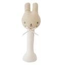 Linen Bunny Stick Rattle - Ivory