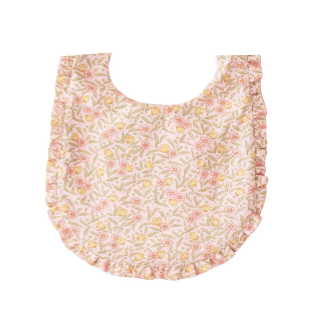 Scallop Bib Blossom Lily Pink