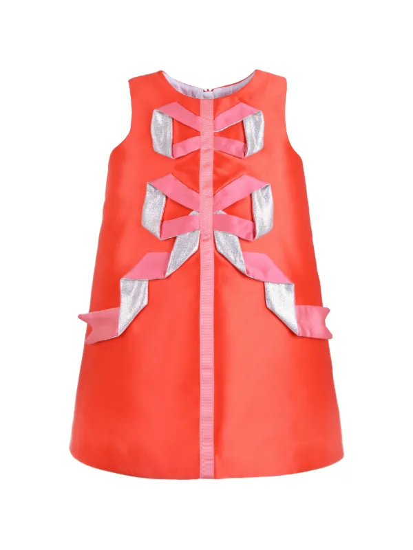 Origami Ribbon Shift Dress
