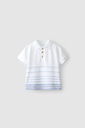 Striped Pique Polo Shirt