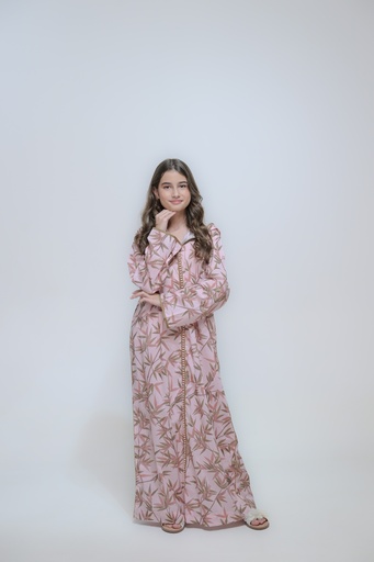 Pink Bamboo Kaftan 