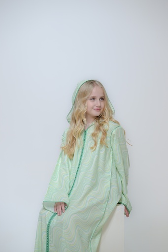 Green Swirls Kaftan