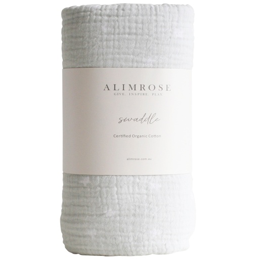 Muslin Swaddle Starry Night - Grey